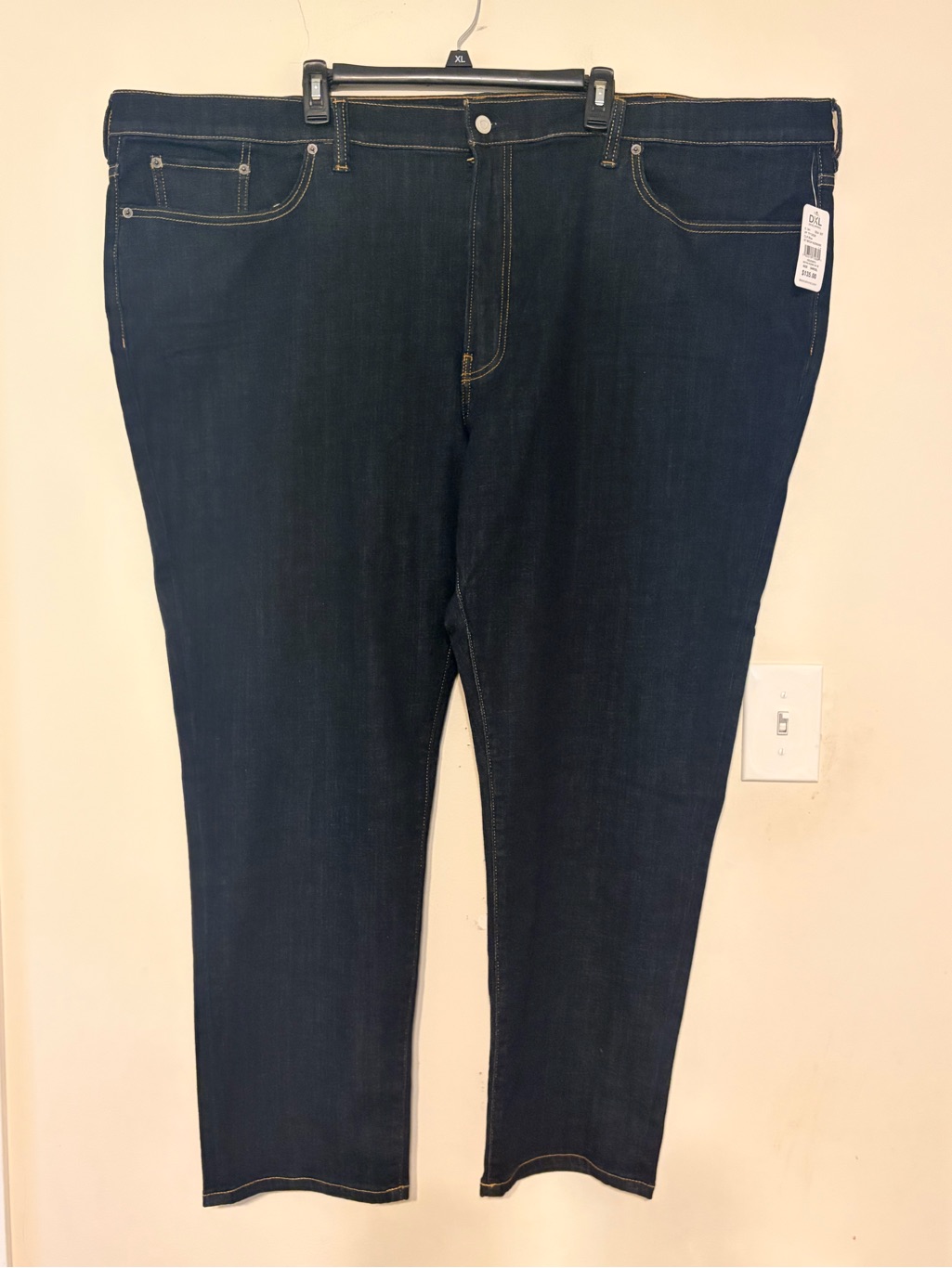 New Nwt Lucky Brand Mens Athletic Taper Medium Wash Jeans 54 Waist 54x32